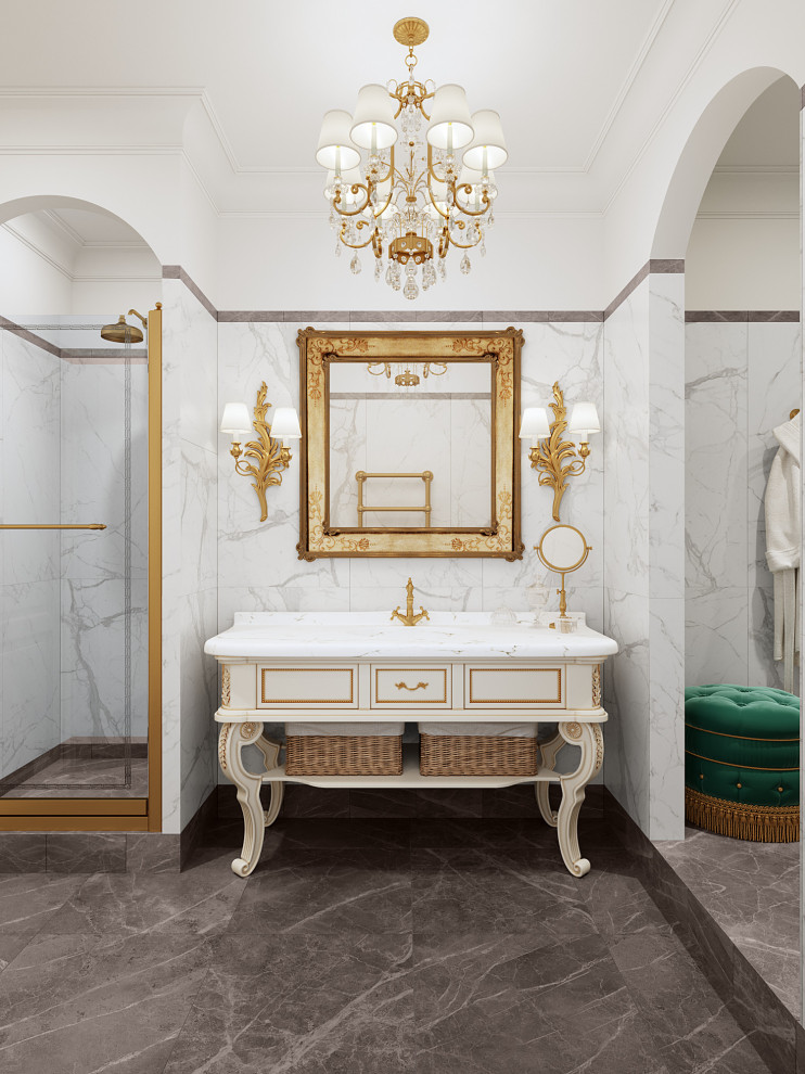 Ванная в классическом стиле