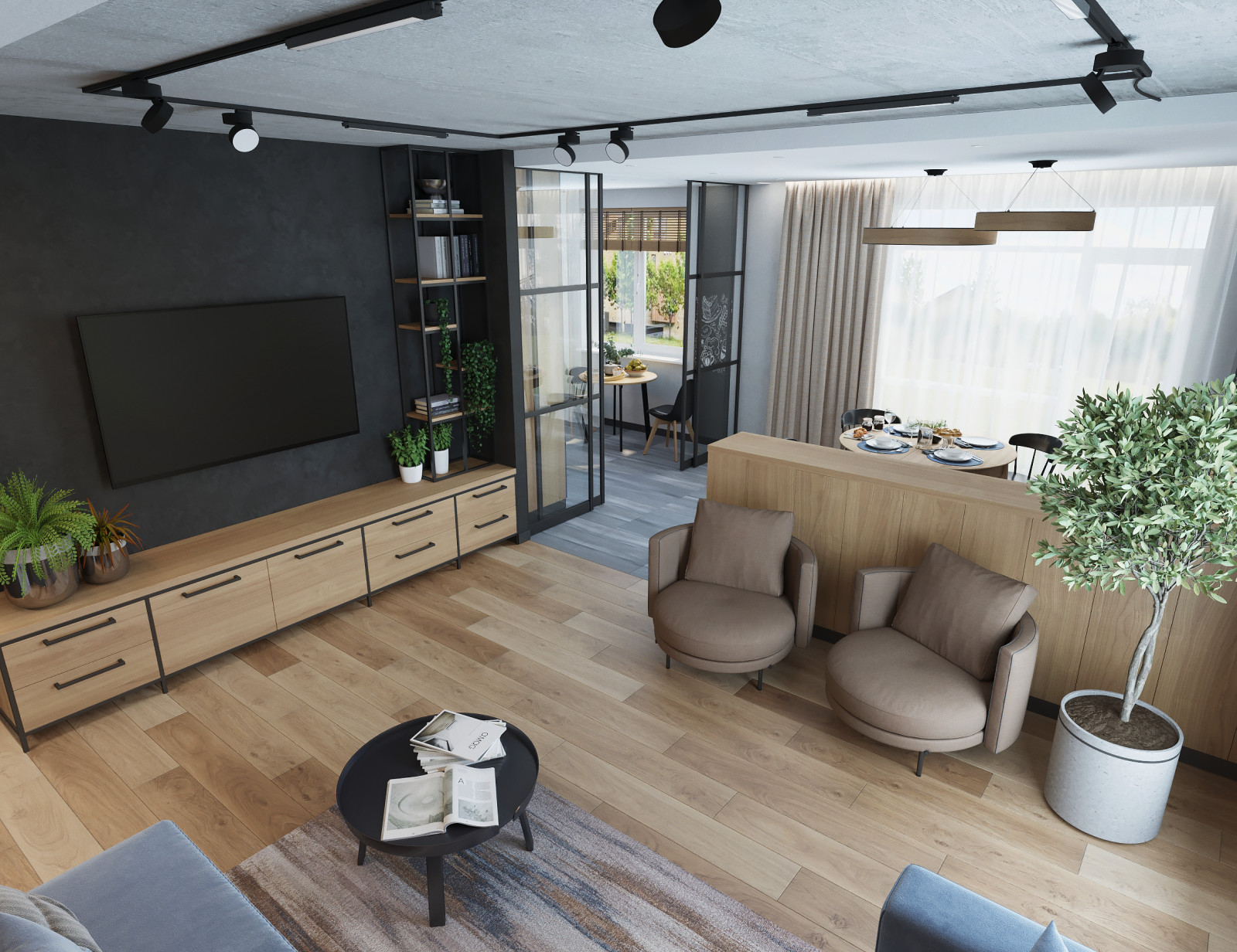 Акцентный Синий