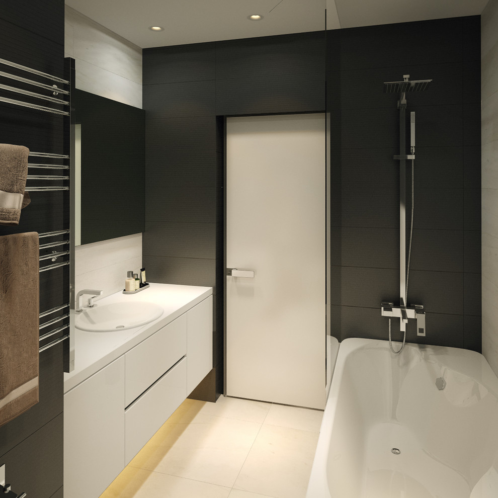 Дизайн квартиры в современном стиле (140м2)