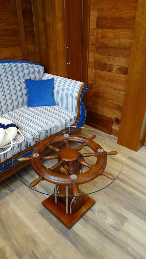 Проект лоджии в стиле интерьера яхты