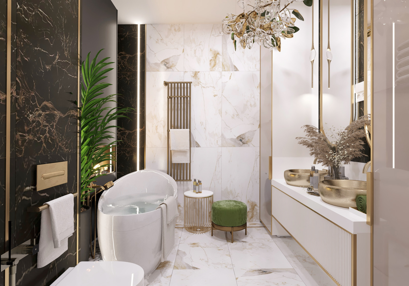 Обложка проекта: Интерьер ванной комнаты. Ставрополь