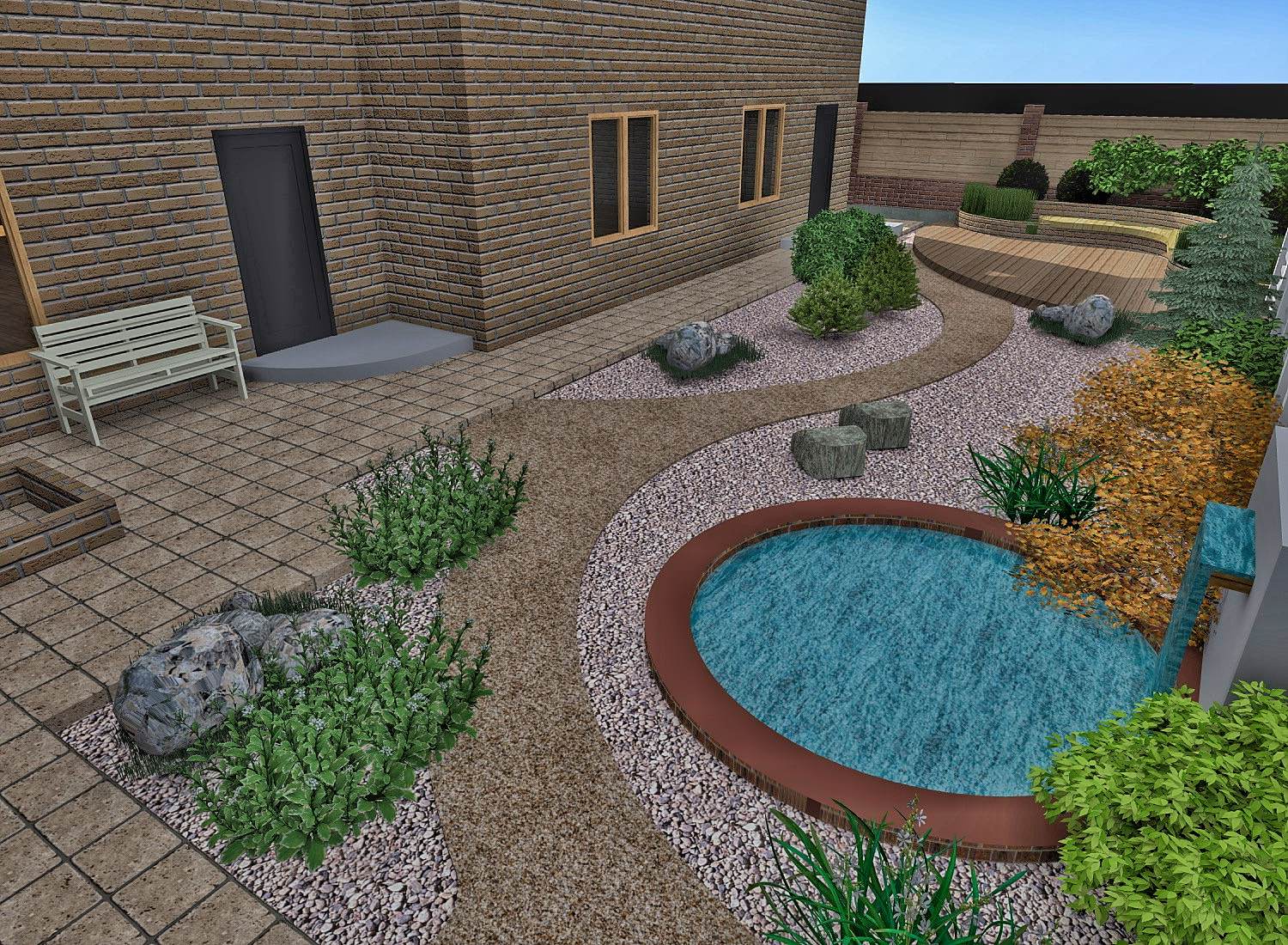 Ландшафтный дизайн в п. Ново-Разводная (Иркутск)