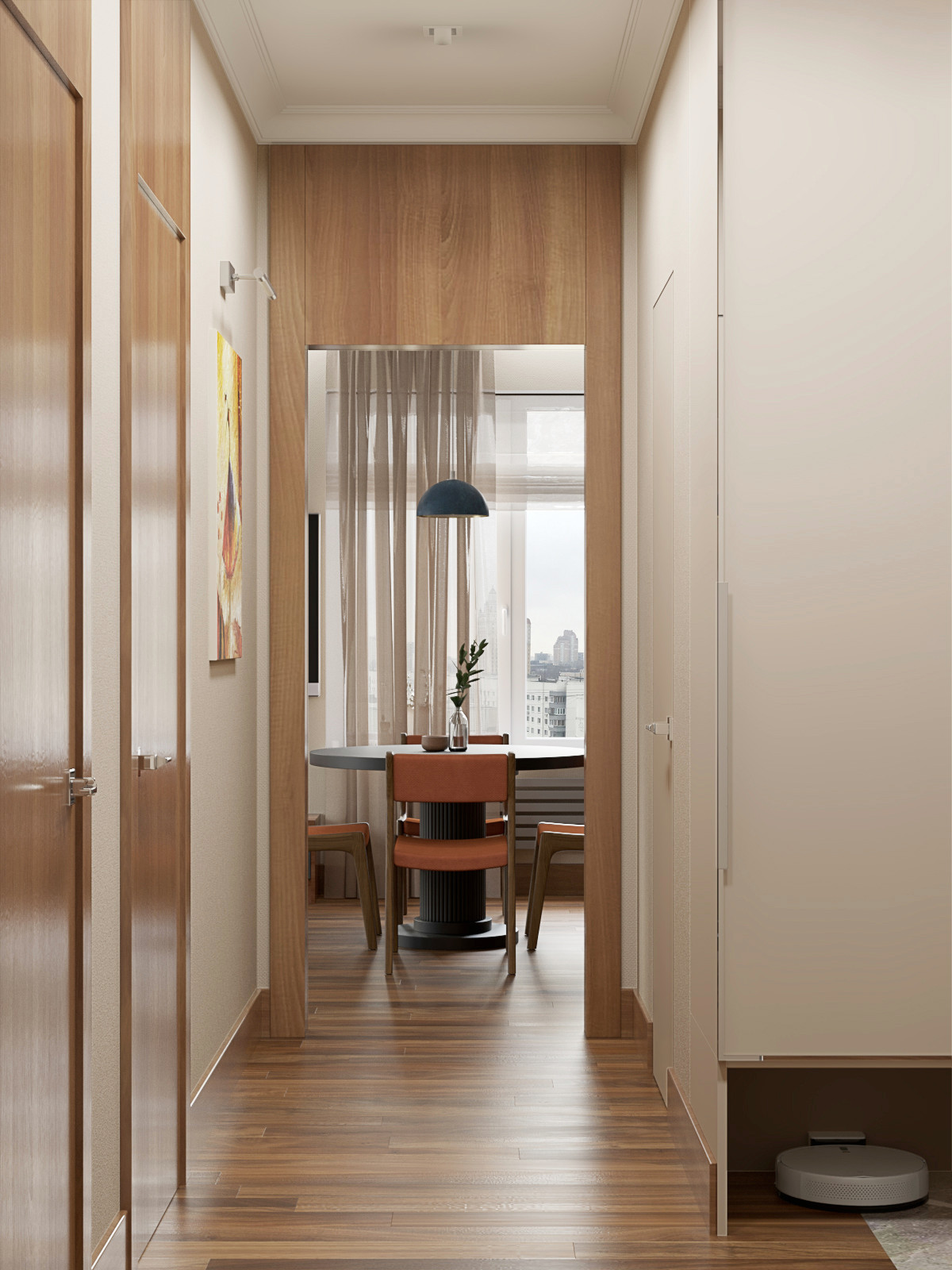 Визуализация трехномнатной квартиры для студии EEDS