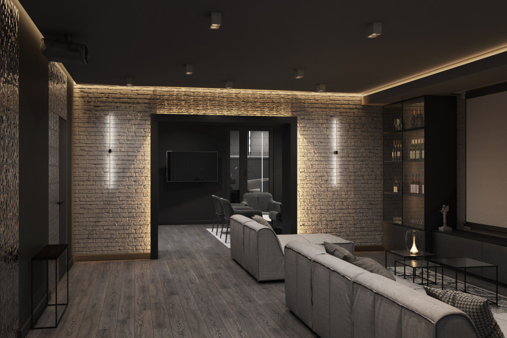 Дизайн проект подвального помещения 127м²