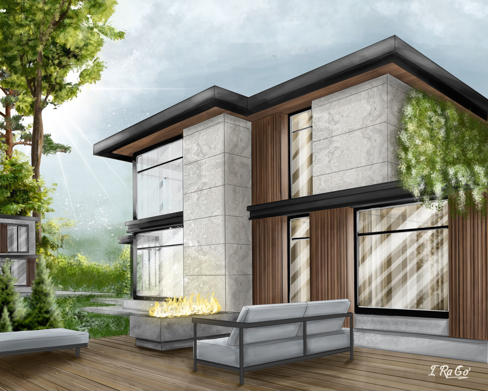 Обложка проекта: Архитектурные скетчи