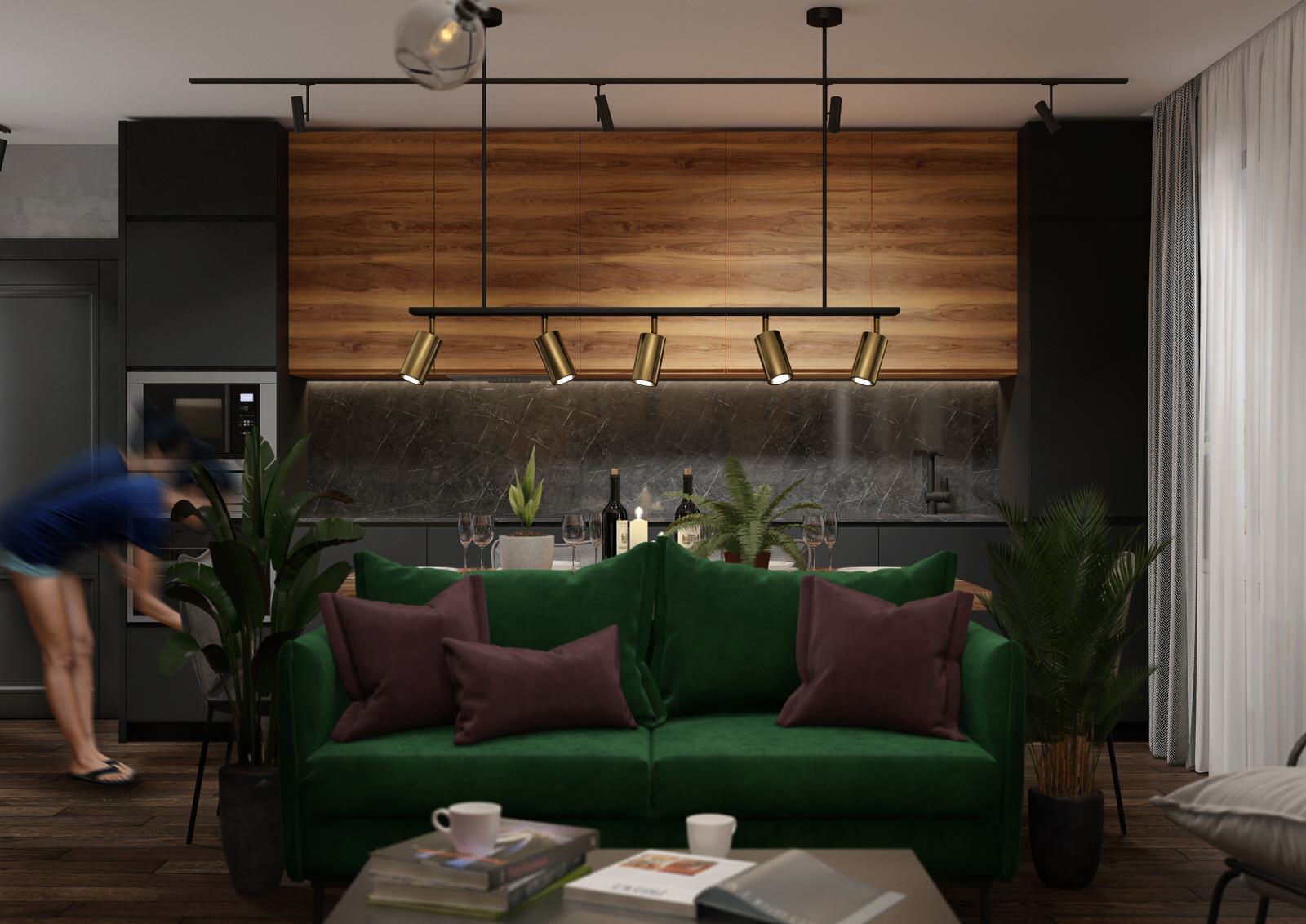 Обложка проекта: Проект однокомнатной квартиры