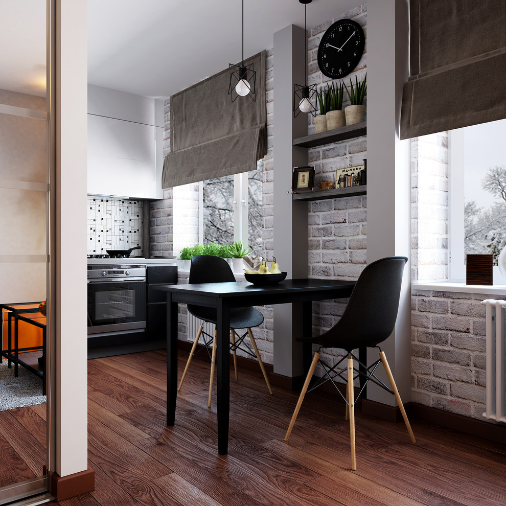 Проект "В оттенках серого", 35 кв.м