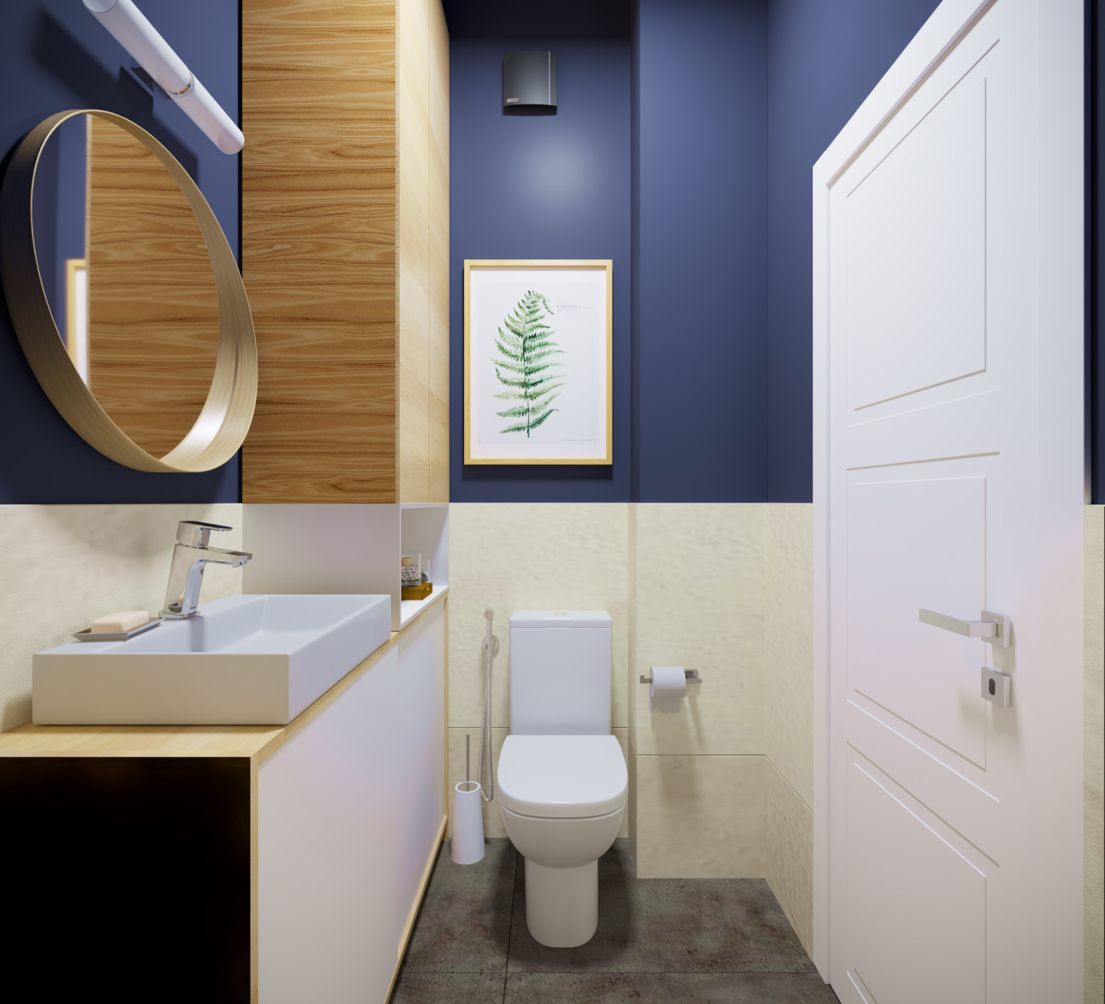 Визуализация гостевого санузела