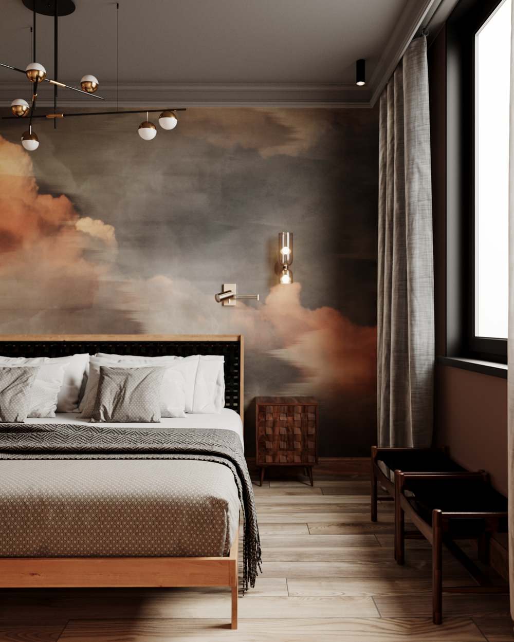 Загородный дом 147,7 м² с черными акцентами