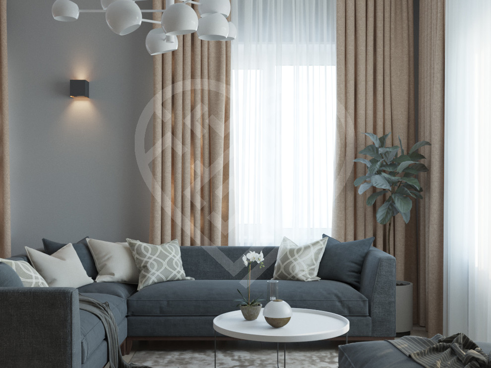 Дизайн интерьера загородного дома в Сходне