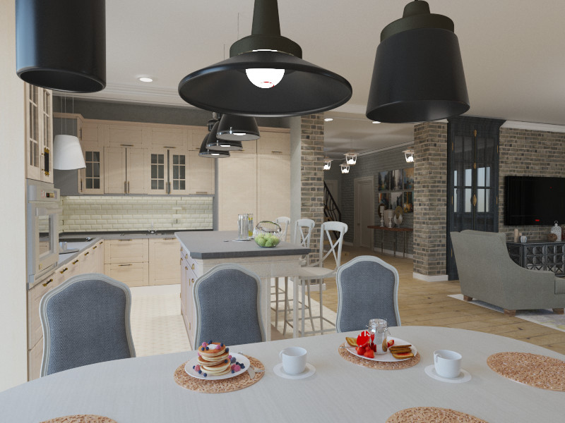 Обложка проекта: Частный дом в серых оттенках