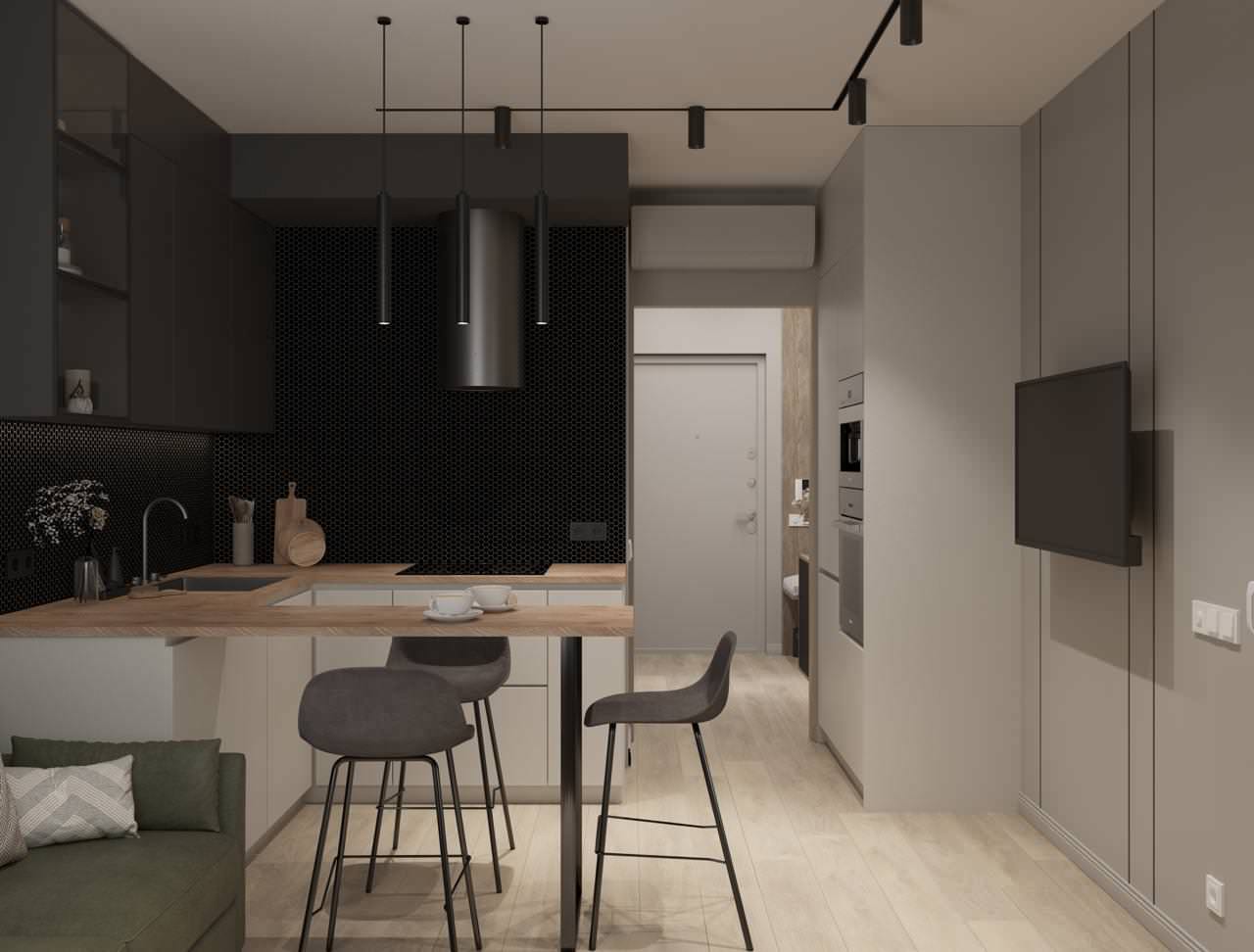 Обложка проекта: 1-комнатная квартира в СПБ для студента