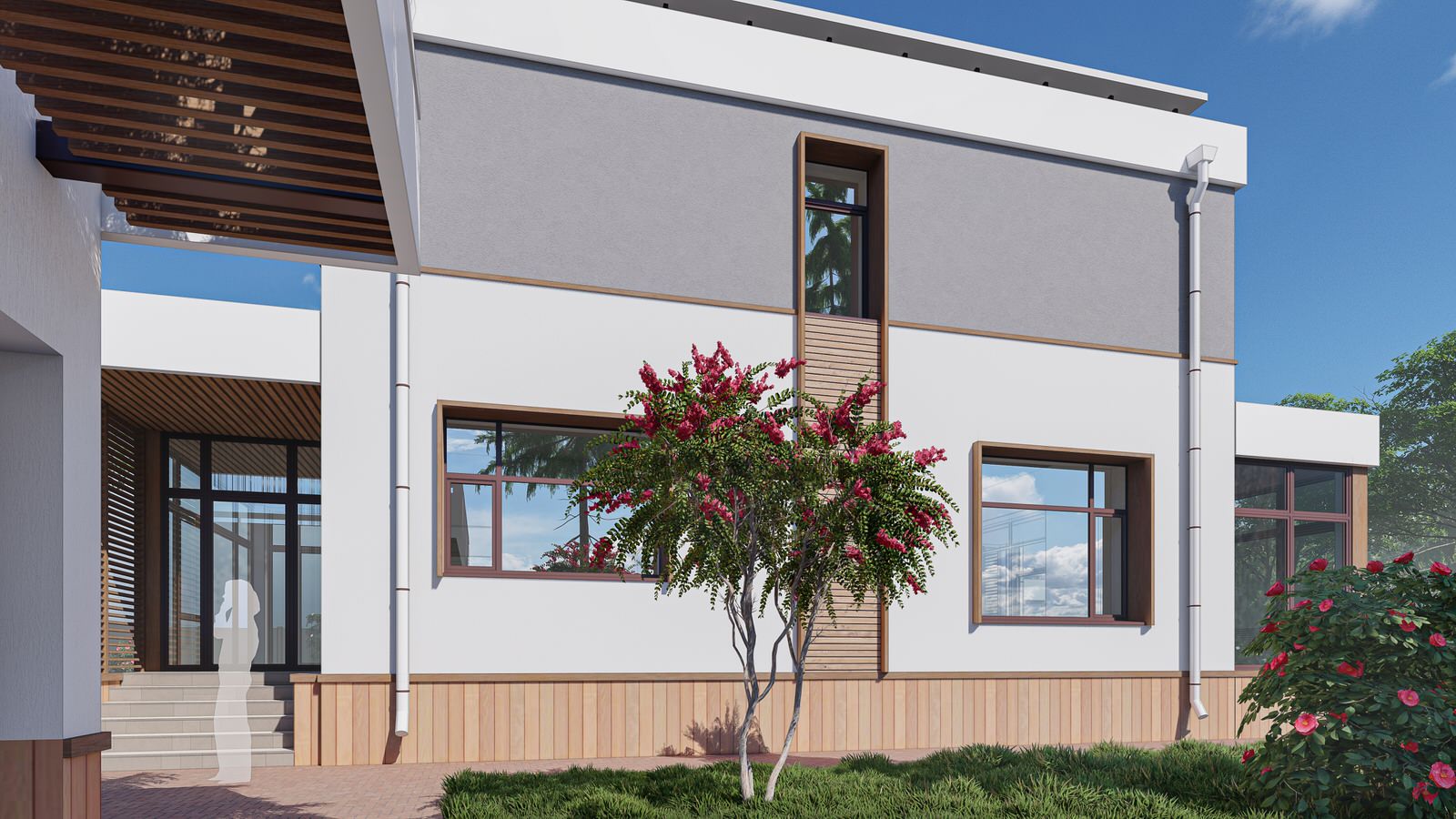 Реконструкция фасадов 2-х этажного жилого дома