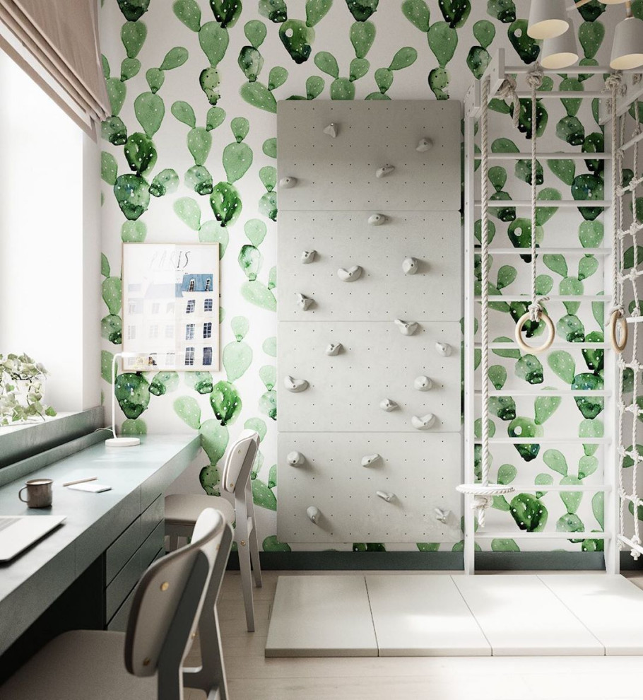 Обложка проекта: Небольшая детская для двоих с антивандальными стенами от Alltowall