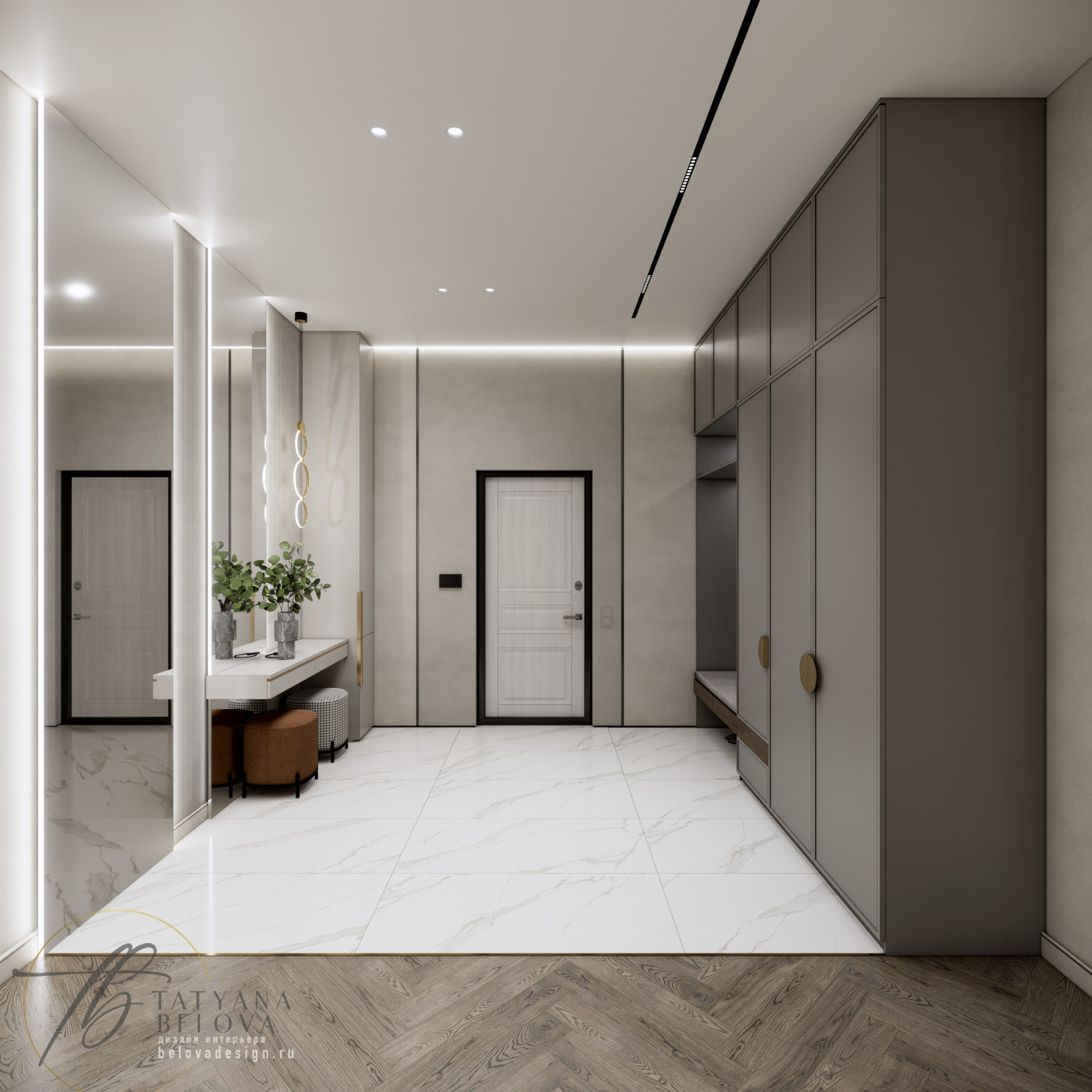 Современная классика в доме, 128 м2