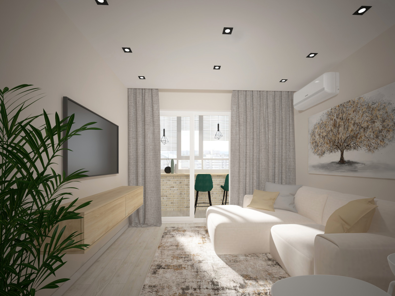 Современная квартира под сдачу в аренду.