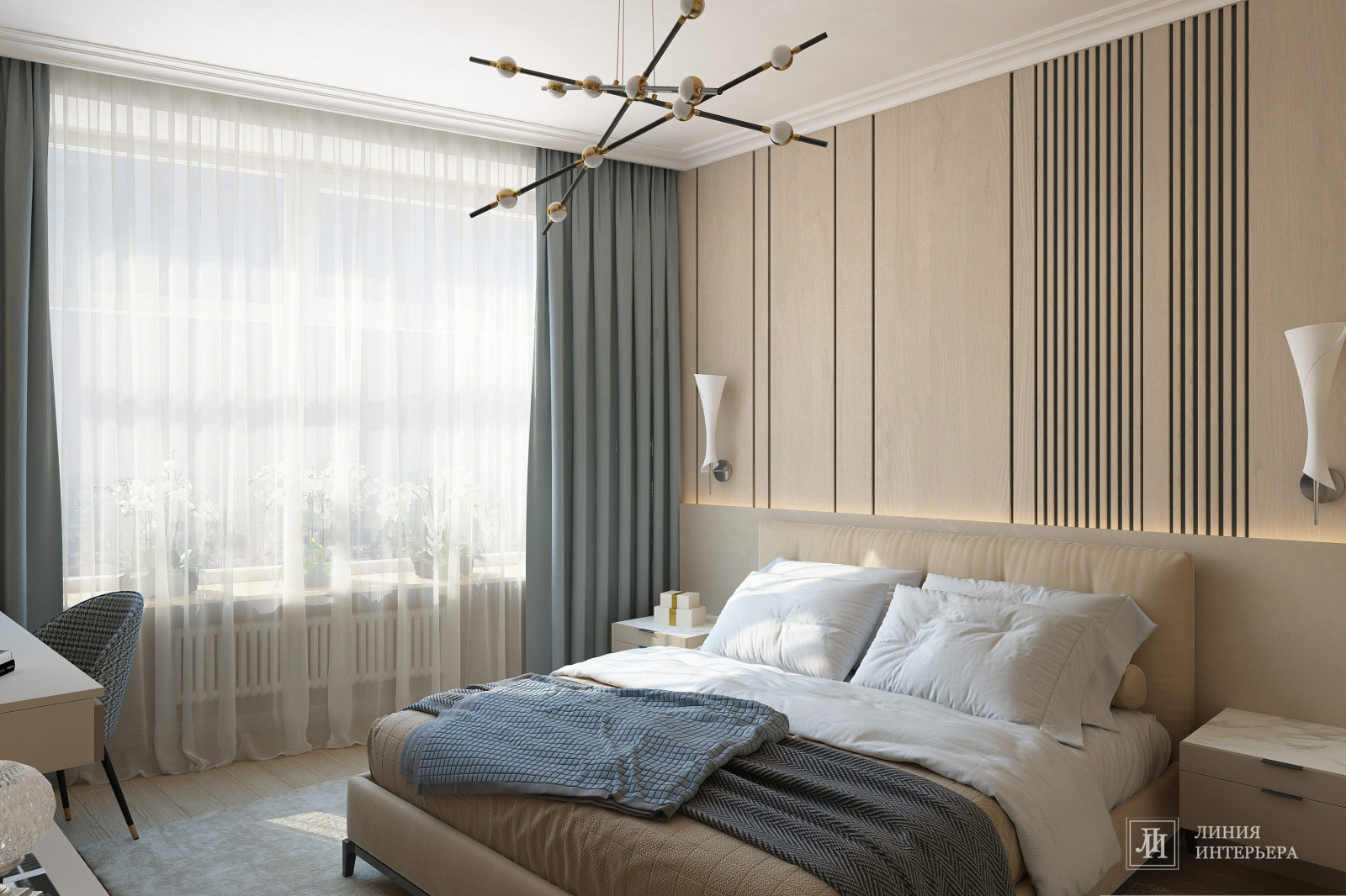 Дизайн интерьера 3-х комнатной квартиры в ЖК Триколор