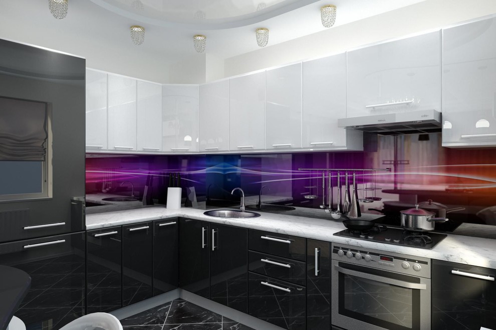 Дизайн современной кухни - гостиной