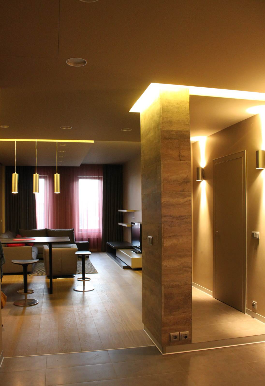 Интерьер небольшой квартиры на Озерковской набережной