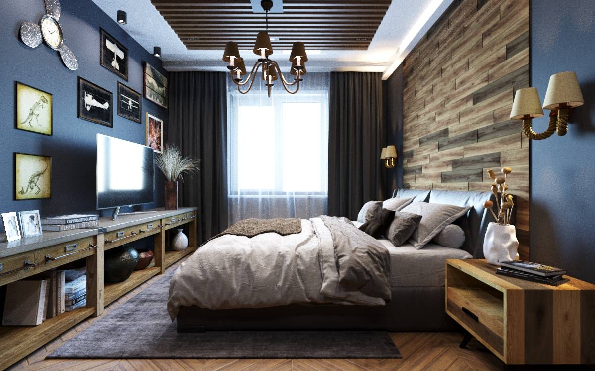Обложка проекта: Спальня лофт