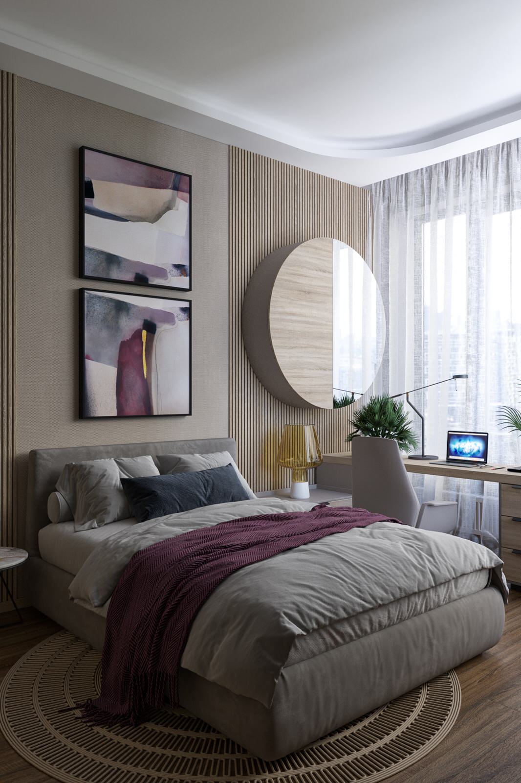 ЖК Level Стрешнево. Мастер спальня