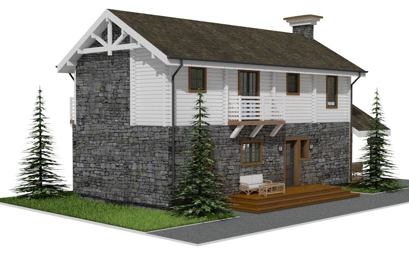 Двухэтажный жилой дом