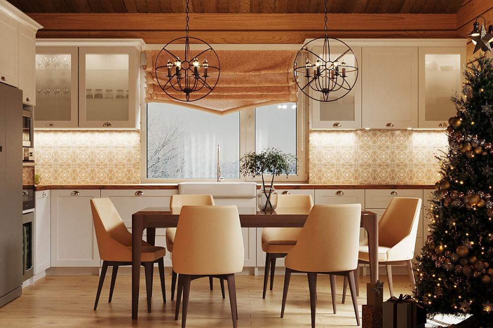 Обложка проекта: КУхня-Гостиная в загородном доме