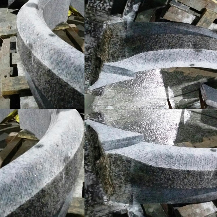 Режем бордюры радиусной формы для клумб и цветников, производим вазоны (улица)