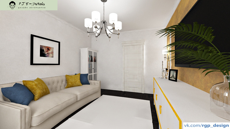 Небольшая гостиная в Неоклассике