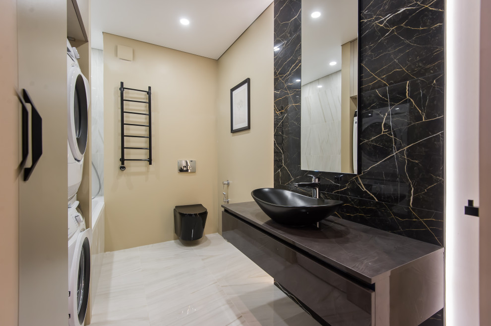 Квартира в современном стиле с зелёной спальней