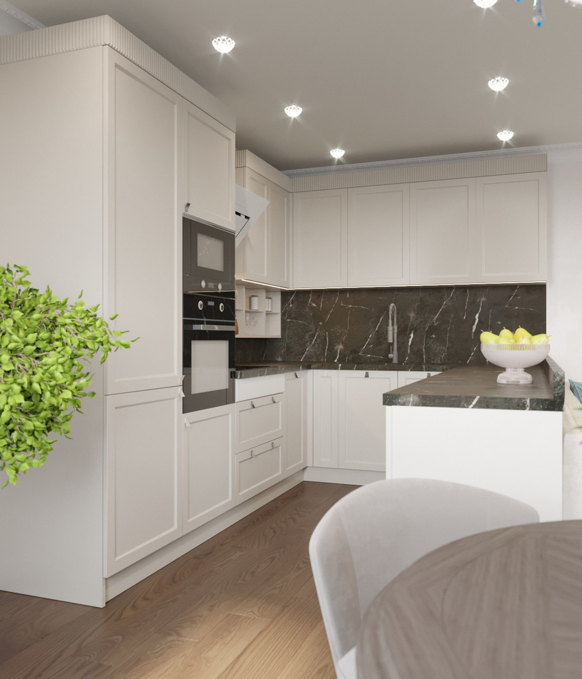 Дизайн однокомнатной квартиры в стиле современная классика