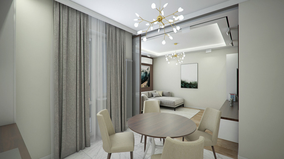 Обложка проекта: Квартира ЖК Город 50 м2 (Современный стиль)