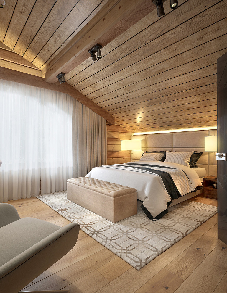 Интерьер дома из бруса