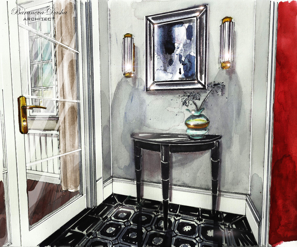 Проект таунхауса в Новой Москве площадью 300 кв м. В процессе реализации