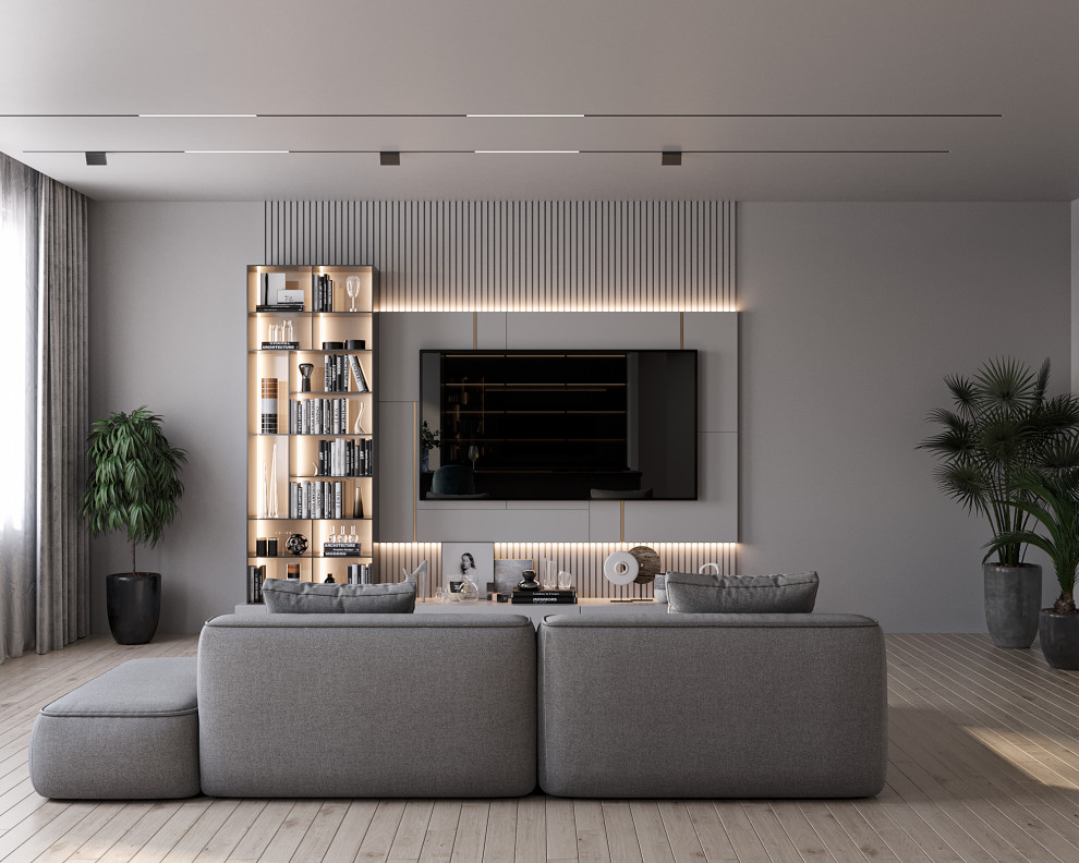 Дизайн-проект кухни-гостинной