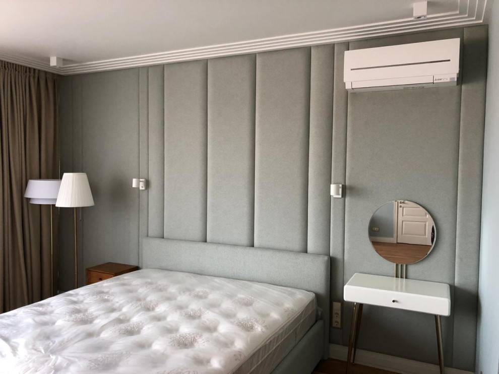 Мягкие стеновые панели в спальне