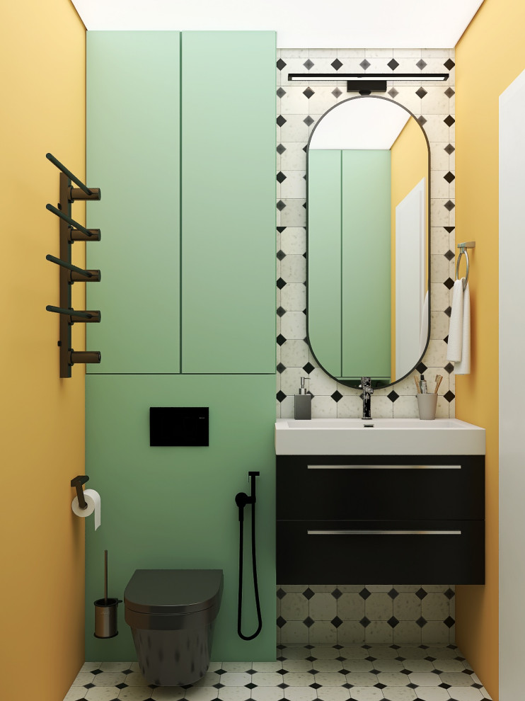 Яркая студия 25 кв.м. для девушки студентки