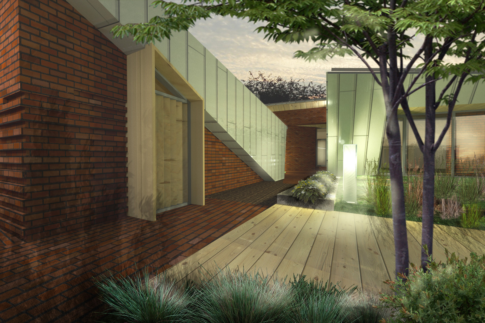 Ландшафт “Проталина” виллы “Заснеженная крона”