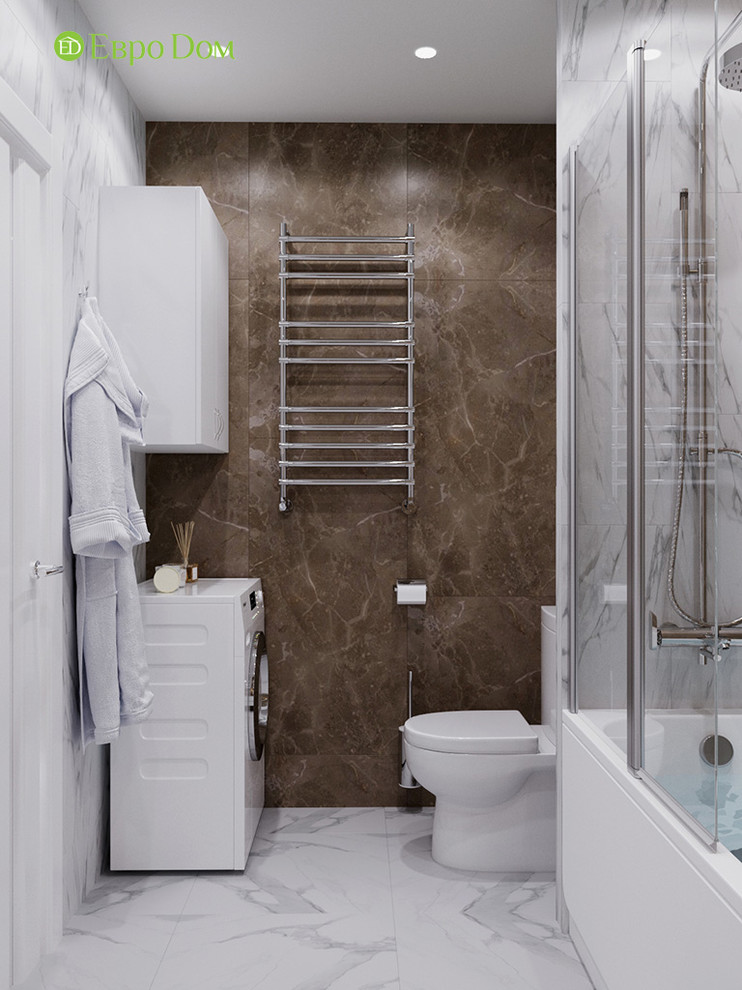 Дизайн интерьера 2-комнатной квартиры 63 кв. м в современном стиле