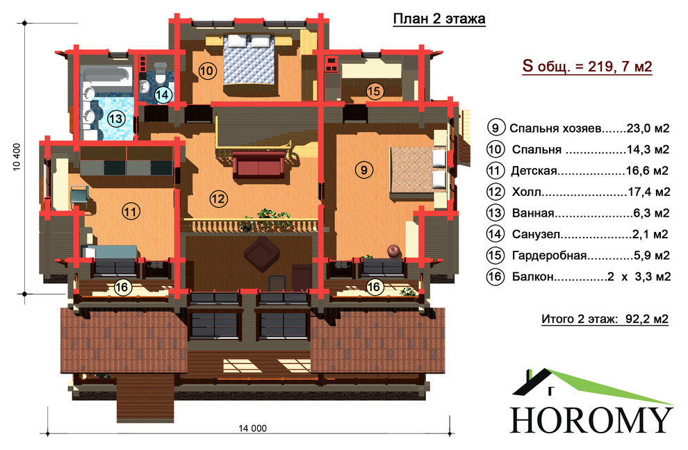 Проекты домов из клееного бруса