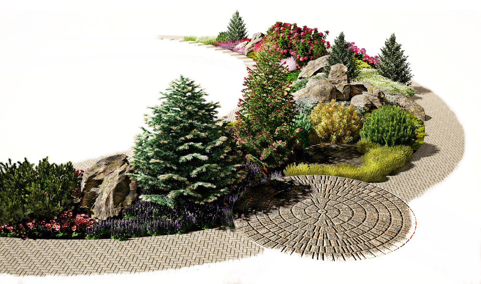 Рокарий на горке