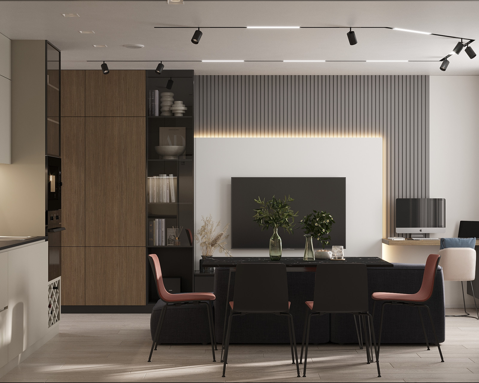 Современный интерьер в ЖК «Znak», Ижевск, 73 кв. м2