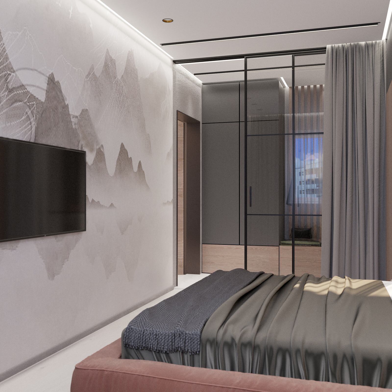 Небольшая уютная квартира расположенная в живописном месте  города