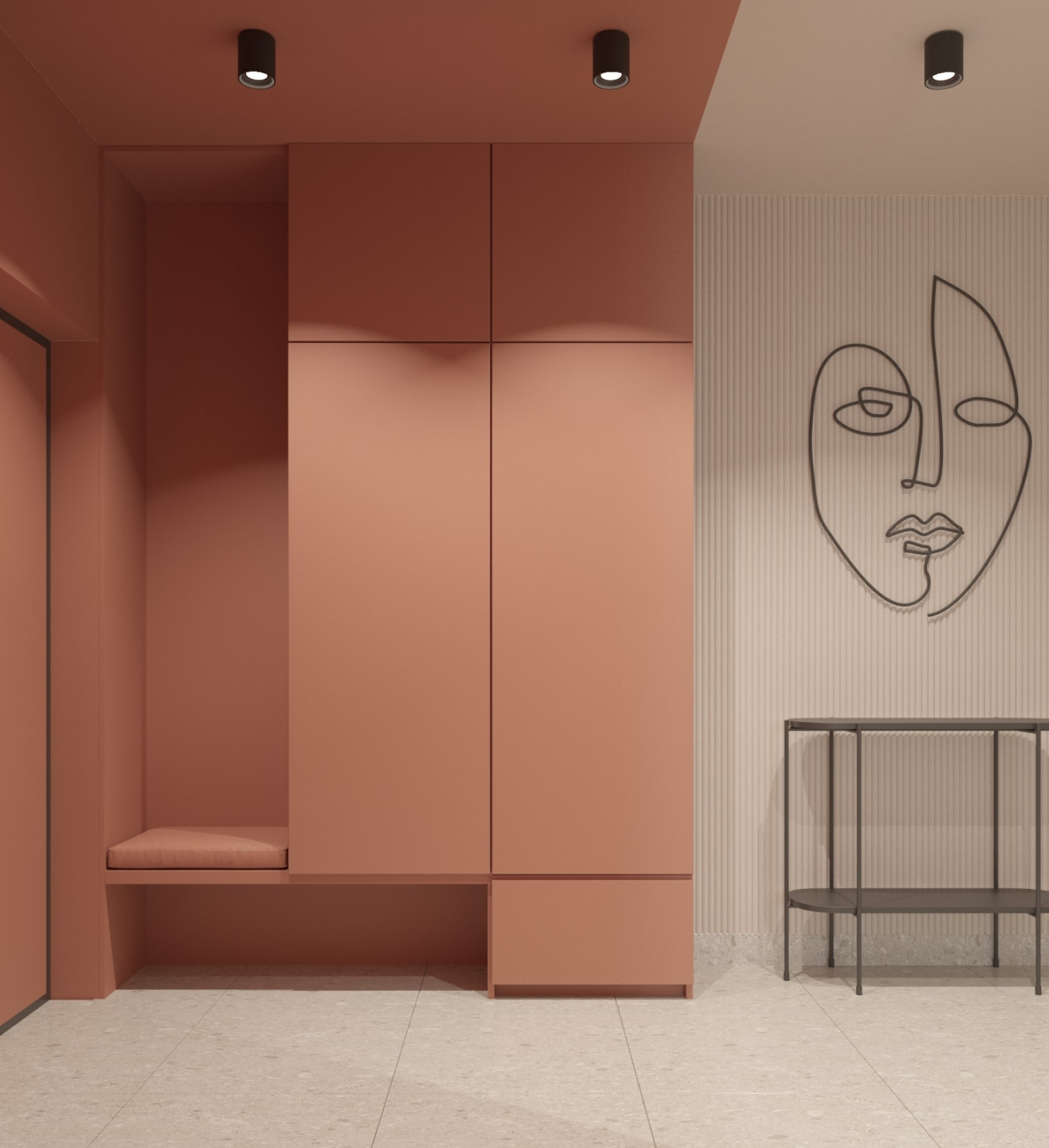 Интерьер с нотками ретро