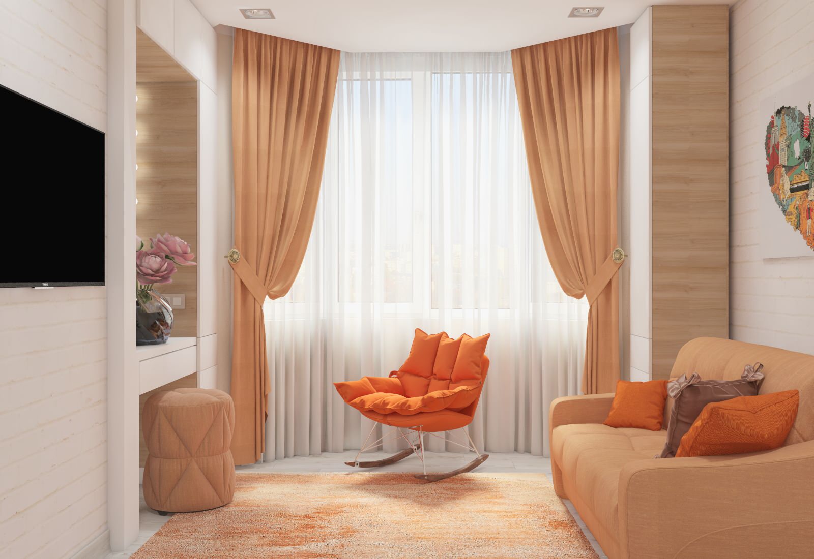 Двухкомнатная квартира в современном стиле