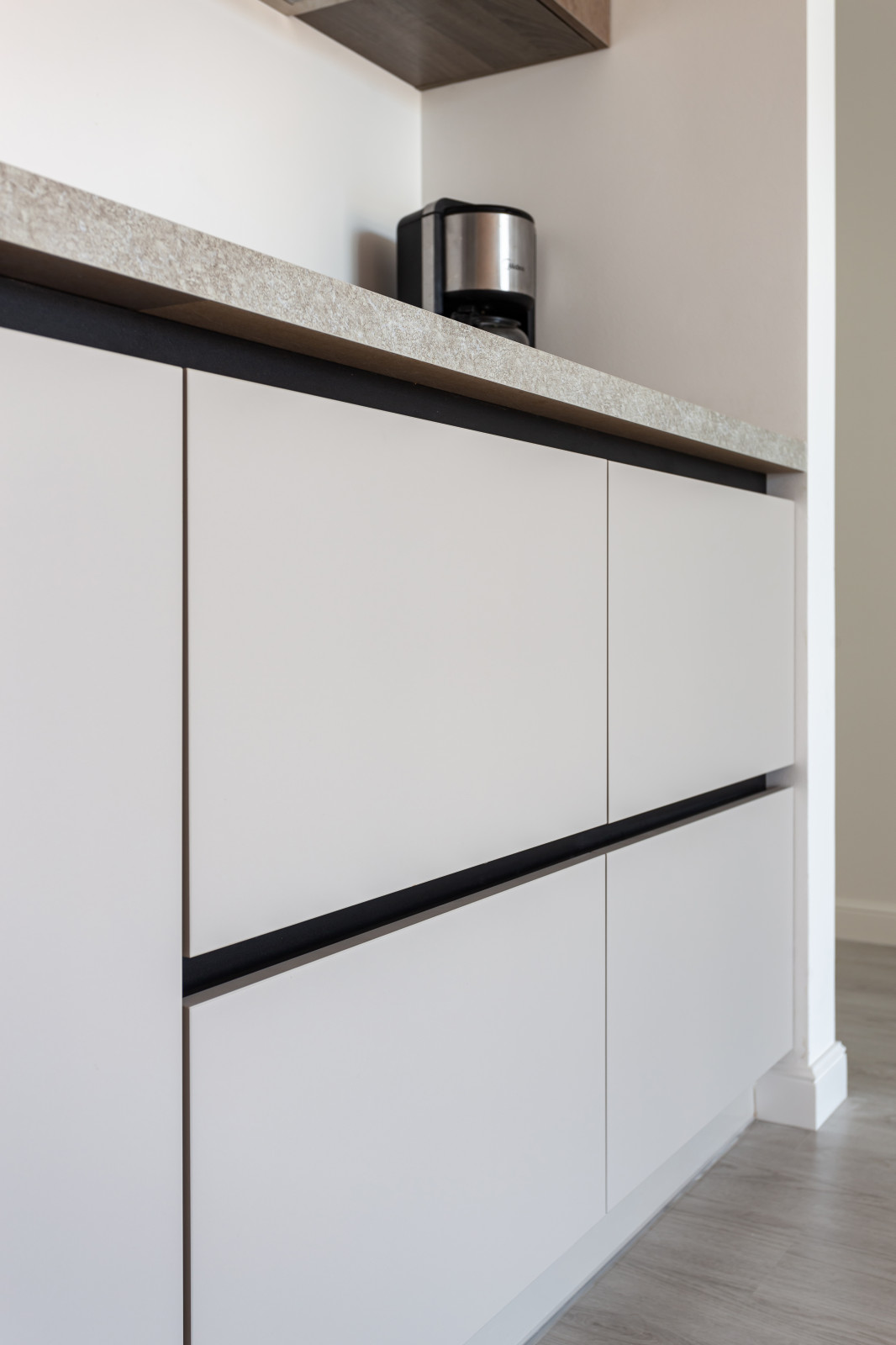 Кухня в стиле минимализм в ЖК Рождественский