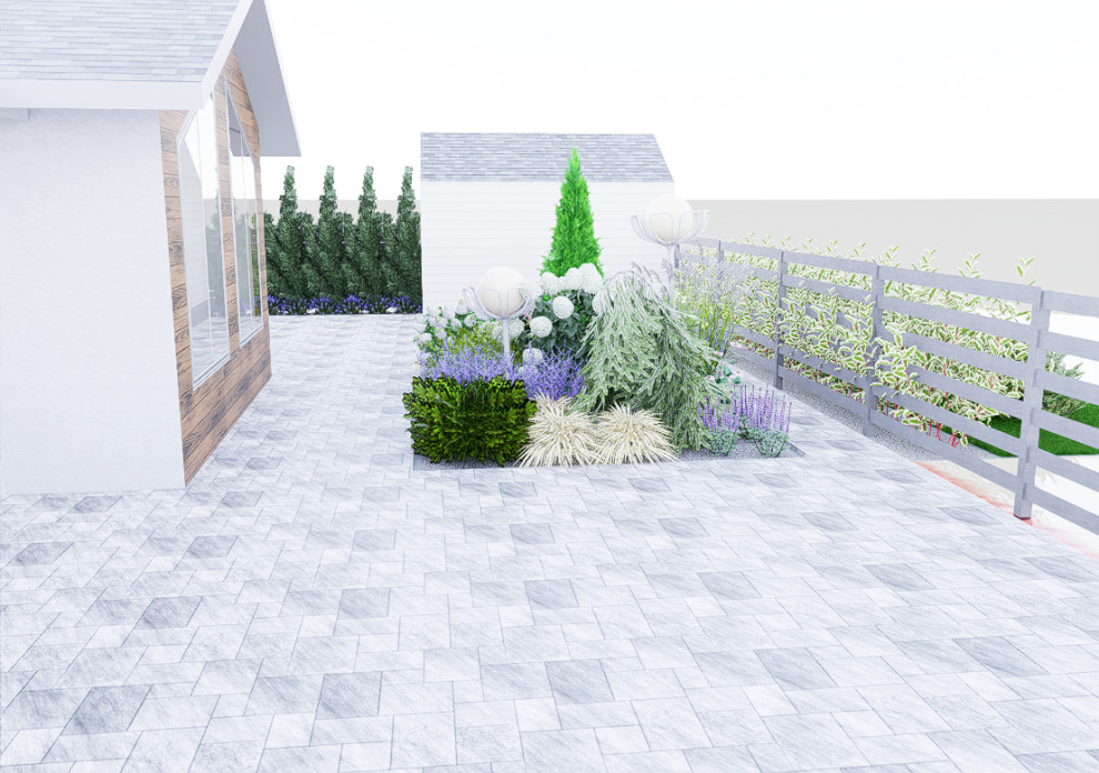 Дизайн участка 6 соток в современном стиле