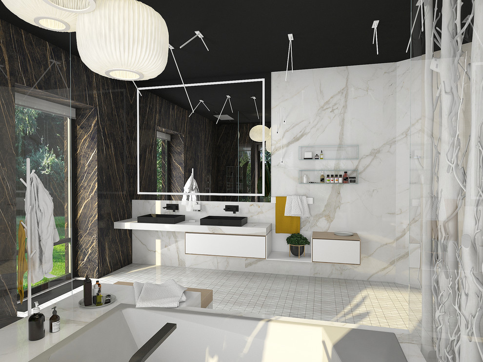 Проект ванной в стиле минимализм