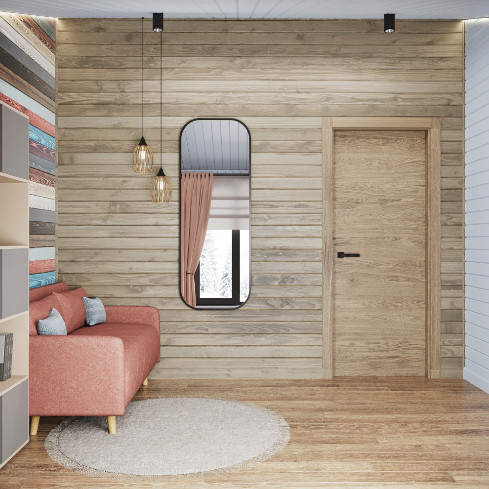 Красочный кабинет дачном доме. Со временем будет детская.