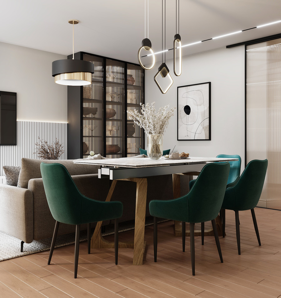 Дизайн-проект трехкомнатной квартиры в современном стиле